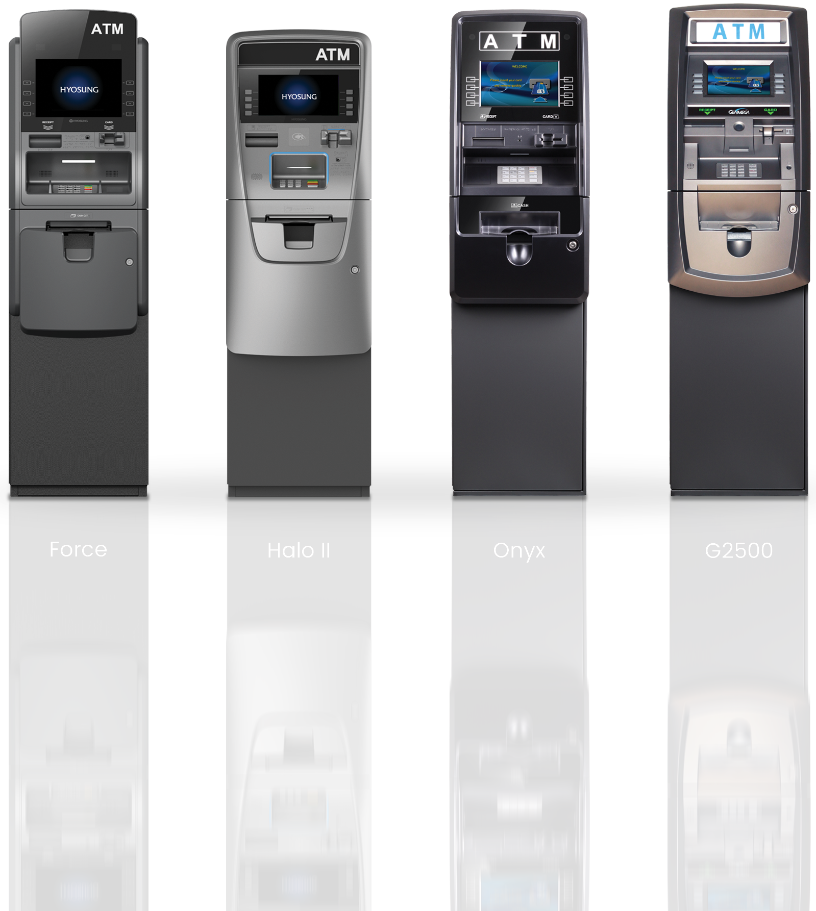 Popular Hyosung and Genmega ATMs